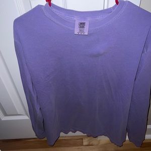 Basic purple long sleeve tee